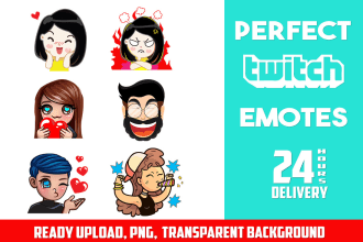 design kick and twitch custom emotes and sub badges