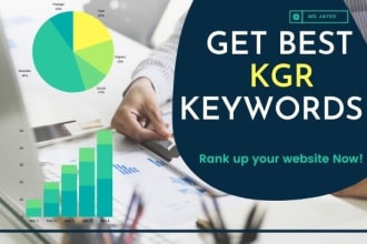provide the best kgr keyword research for google top ranking