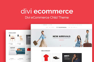 develop wordpress ecommerce website using divi