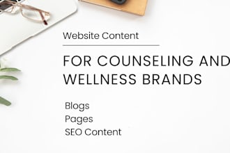 create SEO content for counseling and mental wellness brands
