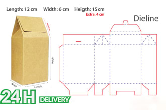 make custom blank white dieline template for box packaging