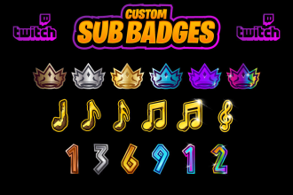 create express custom twitch sub badges, twitch emotes