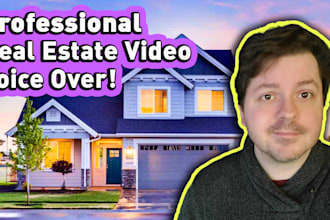 record a professional male voice over for your real estate video