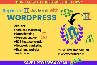 replicate click funnels with wordpress