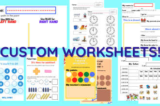 create a fun and engaging activity sheets for students