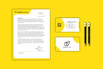 do a unique, creative, and modern business card and stationery design