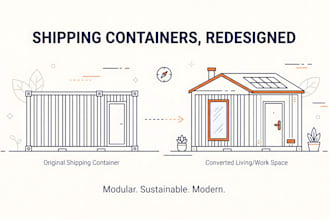 design converted shipping containers