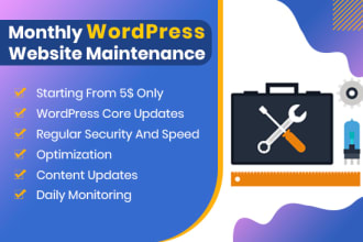 do monthly wordpress website maintenance