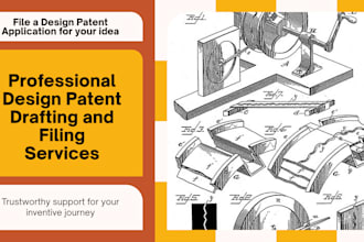 illustrate patent drawings and file design patent application of your product