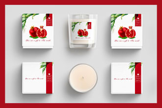 create candle label design
