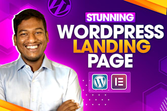 design a high converting wordpress landing page with elementor pro