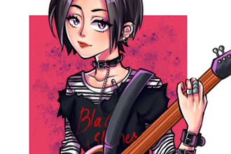 draw anime character and your oc