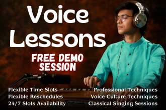 provide singing lessons vocal coaching voice lessons