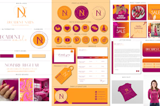 design luxury brand identity or branding kit