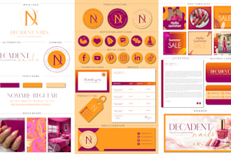 design luxury brand identity or branding package