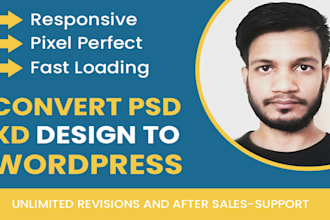 convert PSD to wordpress