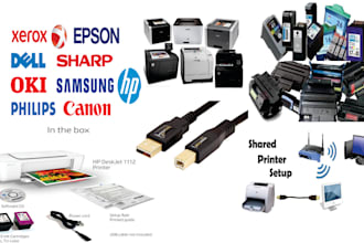 fix your printer error, problem, and share to a network