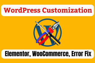 edit wordpress website, customize plugin and theme redesign