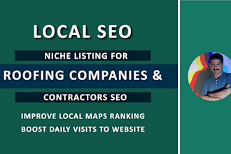 create 100 high quality local citations for roofing businesses to improve SEO