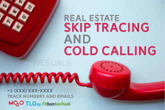 skip trace leads and set cold calling appointments