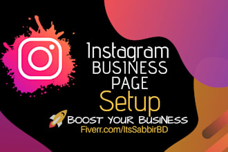 create instagram business page and post design