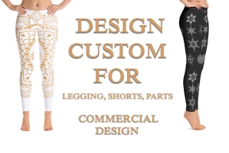 make a seamless pattern for leggings, pants, and dress