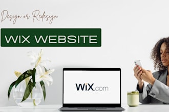 design or redesign your wix website