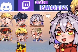 create cute custom emotes for twitch or discord