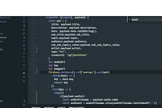 develop firebase auth and back end  for your vue web app