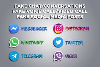 edit fake chat, video or voice calls, and social media posts