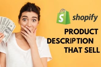 write shopify product description and SEO titles