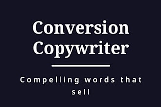 write a sales copy sales copywriting as a certified sales conversion copywriter