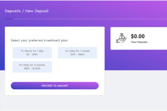 make MLM website with online investment daily ROI