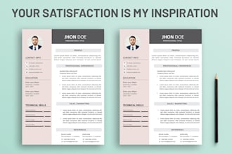 design professional cv, resume and cover letter