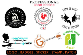 design and create logo, sticker, badges, decals, label in time frame