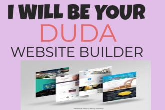 design website using the duda website builder or redesign