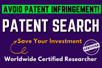 do patent search and trademark search for your amazon product, invention or idea
