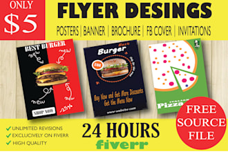 make flyer designs for you I will try my best