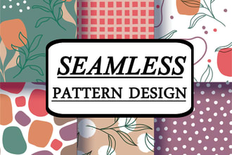 seamless pattern design, textile pattern design, geometric pattern design
