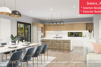 create interior ,exterior , architectural walkthrough etc