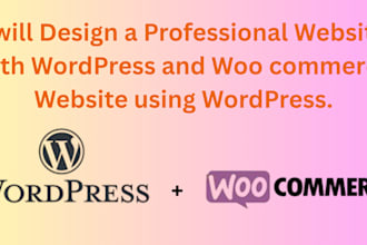 design a wordpress and e commerce website using wordpress and woo commerce