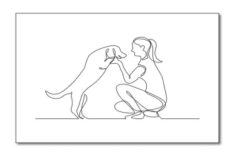 do illustration with continuous line art within 6 hour