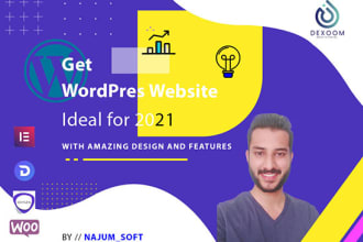 build modern wordpress website elementor,divi,oxygen builder