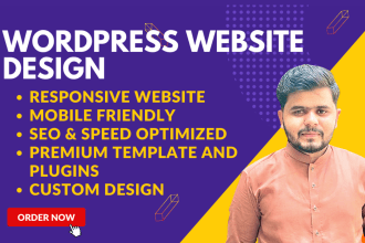 develop, design, customize wordpress website and fix issues