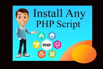 install any PHP web application and codecanyon script
