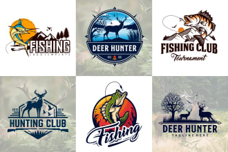 design the best business logo for your fishing or outdoor brand