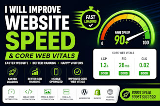 improve website speed and core web vitals
