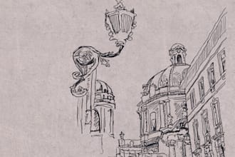 draw urban sketches by hand