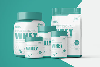 create eye catching product label design for your product