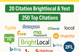 build 300 USA local citations to boost your gmb and local SEO rankings